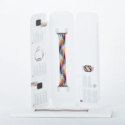 Apple iWatch 42 mm 44 mm 45 mm 7 8 9 SE Pride Edition banda trenzada de bucle individual-talla 8 Foto 1 de 4