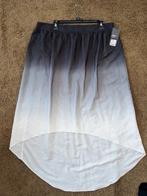 Falda Midi Massimo Gris Estampado Ombre Talla Grande XXL NUEVA CON ETIQUETAS Foto 1 de 4