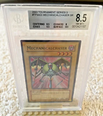 Yu-Gi-Oh! 2003 Tournament Series 3 TP3003 Mechanicalchaser SR BGS 8.5 not PSA - Image 1 of 2