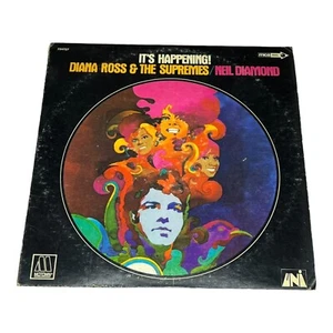 Neil Diamond It's Happening Diana Ross 33 RPM Vinyl Record Album Vintage - Imagen 1 de 4