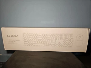Wireless Keyboard and Mouse Combo - Seenda Full Size Slim RECHARGEABLE Wireless - Photo 1/7