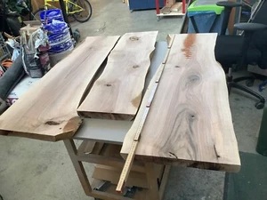 3 Stück holz bretter nussbaum walnuss bohlen - Bild 1 von 15