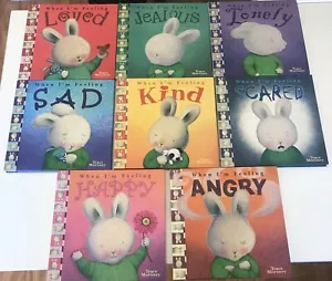 8x When I'm Feeling books by Trace Moroney Hardcover Happy Sad Kind Loved Angry - Picture 1 of 2