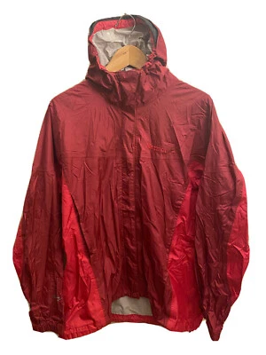 Chaqueta cortavientos para hombre Marmot chaqueta de lluvia cremallera sudadera con capucha exterior nailon rojo talla L Foto 1 de 4