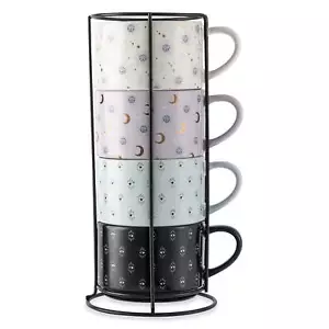 Pack Stacking Celestial Mugs, Assorted Colors 11.1 fl oz, Stoneware - Picture 1 of 6