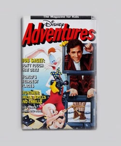 BOB SAGET & ROGER RABBIT DISNEY ADVENTURES - 2"x3" FRIDGE MAGNET (magazine retro - Picture 1 of 3