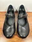 Dansko Mary Janes Womens Size 39 8.5 9 Black Leather Comfort Flats Casual Shoes