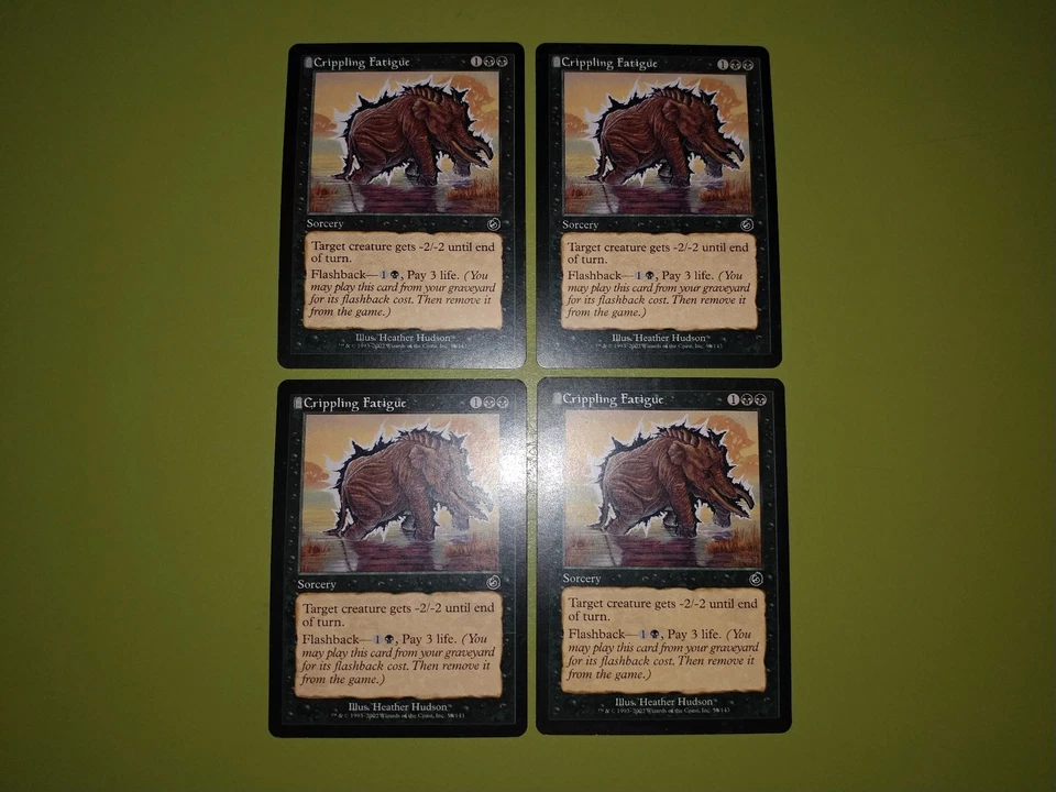 Crippling Fatigue x4 Torment 4x Magic the Gathering Playset - Image 1 of 1