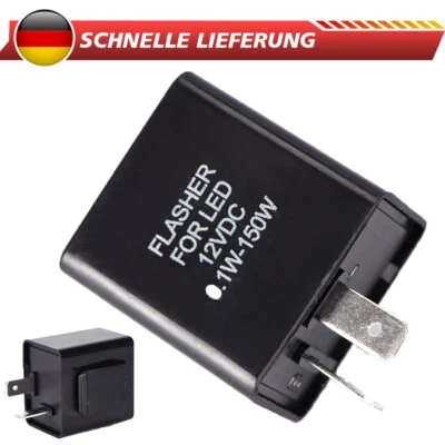 LED Blinkrelais 12V Lastunabhängig Motorrad 2 Polig Pin Relay Relais Universal - Bild 1 von 4