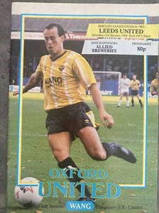 Oxford United v Leeds United 21/01/1989 ( League Division Two ) - Picture 1 of 5