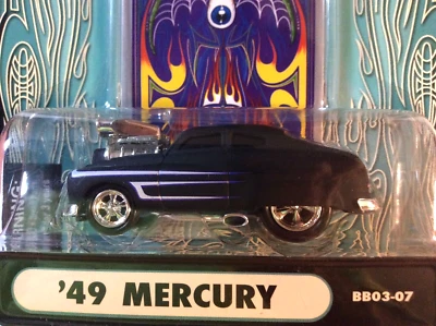MUSCLE MACHINES BLVD BLASTER 49 MERC COUPE 1/64 SCALE 1949 MERCURY   BLOWN - - Image 1 of 3