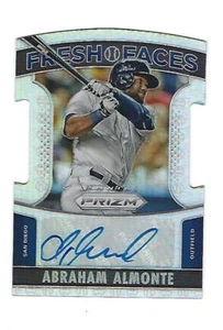 Abraham Almonte 2015 Panini Prizm Fresh Faces Prizm Autograph Card ,# 21, - Picture 1 of 2