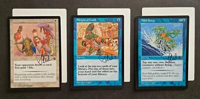 SIGNED Phil Foglio MtG Artist Proof _ Portal Second Age P2 _ Bargain Tidal Surge - Image 1 of 3