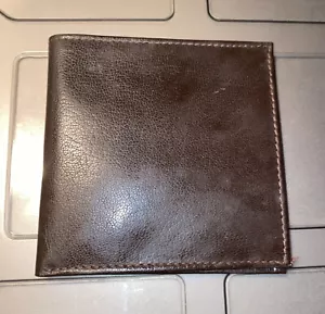 Vintage Buxton Cardex Venetian Bifold Wallet Brown Glazed Leather - Picture 1 of 6