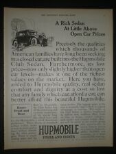 1925 HUPMOBILE SEDAN AUTOMOBILE MOTOR CAR FOURS and EIGHTS trade print ad
