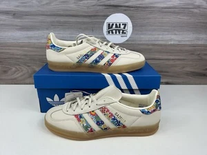 *Zapatos de goma Adidas x Liberty London Gazelle blancos 'rayas florales' (JH7370) WMNS - Imagen 1 de 10