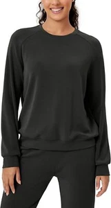ODODOS Modal Soft Raglan Long Sleeves Sweatshirts for Women Oversized Crew Neck - Picture 1 of 16