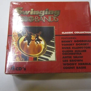 SWINGING TO THE BIG BANDS - CLASSIC COLLECTION, 4-DISC MUSIC CD SET, 40 V/A TRKS - Picture 1 of 2