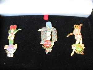 Rare Hard Rock Cafe Pin Set of 3 LAKE TAHOE SHOWGIRLS in Box L.E. of 500 - Picture 1 of 4