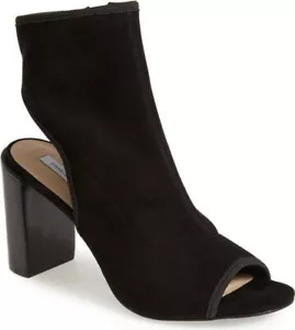 Diane von Furstenberg Womens Panina Peep Toe Suede Bootie Heel Size 9.5 M - Picture 1 of 12