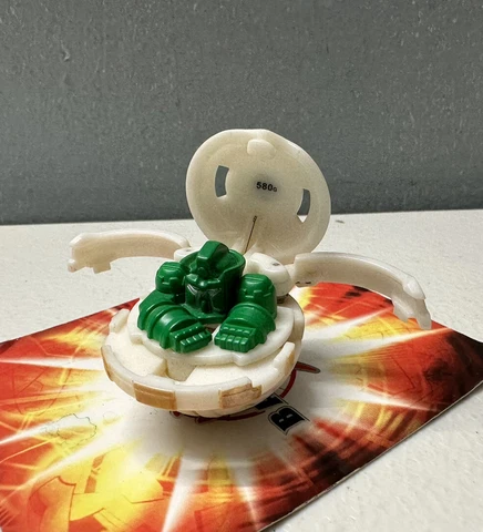 Bakugan Battle Brawlers B2 Pearl White Subterra Hammer Gorem 580G READ DESCRIPTI Cover
