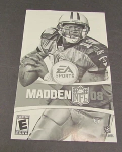 Manual Original SOLO Madden NFL 08 Playstation 2 - Imagen 1 de 2
