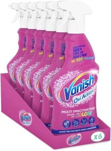 Vanish Oxi Action Multi Smacchiatore Spray Pre-Trattante Senza Candeggina, 6 Pz - Foto 1 di 6