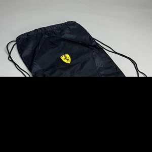 PUMA Ferrari Drawstring Closure Bag 100% Nylon 18"x14" Black (Pre-Owned) - Picture 1 of 9