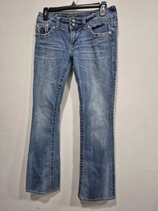 Miss Me Jeans Size 27 Boot JP5002-29 Flap Pocket Embellished - Picture 1 of 16