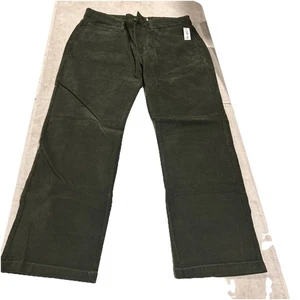 Olive green corduroy jeans - Picture 1 of 3