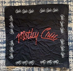 Vintage 1987 Motley Crue Girls Mädchen Werbe Bandana 19,5" Heavy Metal - Bild 1 von 3