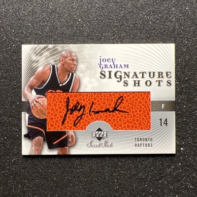 2005-06 UD Sweet Shot JOEY GRAHAM #SS-JG Signature Shots AUTO - TORONTO RAPTORS - Image 1 of 4
