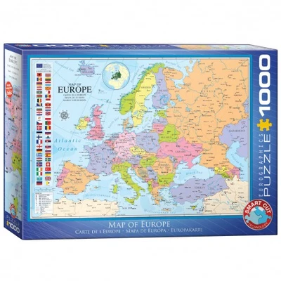 Puzzle - Mappa Dell'Europa - 1000 Pezzi - Immagine 1 di 3