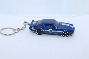 Hot Wheels Then & Now '70 Camaro RS 8/10 CUSTOM Schlüsselanhänger 2020 blau - Bild 1 von 4