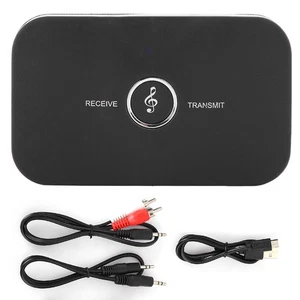 2 In 1 BT5.0 Transmitter Receiver Wireless A2DP Adapter Auxiliary 3.5 NEW - Afbeelding 1 van 12