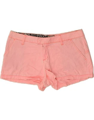 VOLCOM Womens Chino Shorts US 11 Large W34  Pink Cotton CL18 - Image 1 of 3