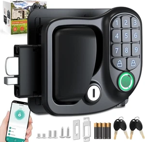 Kedite Wohnmobil/Camper Türschloss Ersatz, schlüsselloser Zugang Bluetooth Fingerabdruck Schlüssel - Bild 1 von 9