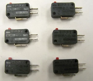 6 Stück ZIPPY VMN-15 3 Pins 15A 125 / 240 VAC Micro Endschalter gebraucht - Bild 1 von 6