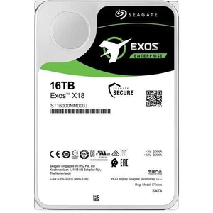Seagate ST16000NM000J Exos X18 16 TB Hard Drive - 3.5" - SATA - 7200 RPM - 25... - Picture 1 of 1
