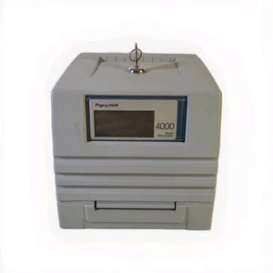 Pyramid Time Systems 4000 Time Clock, Auto Totaling, 50 Employees - Picture 1 of 6