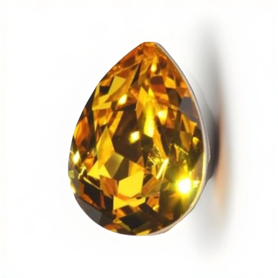 Piedra de lujo laminada de pera girasol cristal Swarovski de 18 mm 4320 cantidad:1 Foto 1 de 1