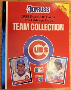 Chicago Cubs Team Sammlung Donruss 1988 Puzzle und Karten - Bild 1 von 2