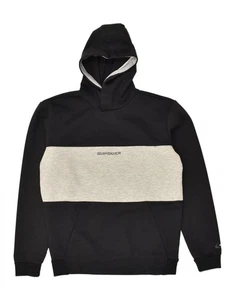 Sudadera con Capucha QUIKSILVER Niños 15-16 Años XL Negra Bloque de Color Poliéster AZ29 - Imagen 1 de 3