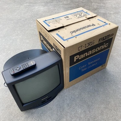 Panasonic CT-13R16 Vintage Gaming CRT TV W/ Remote And Original Box - TESTED Y2K - Image 1 of 4