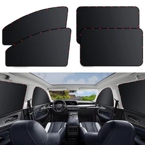 Car Window Shades 4 Pack Car Privacy Curtains Full Blackout Car Window Cover ... - Picture 1 of 9