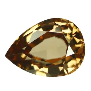 1.77 Ct Incomparable Perfect Pear 7.8 x 5.8 MM Brown Madagascar Natural Zircon - Picture 1 of 4