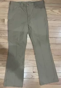 Herren Vintage 70’s Wrangler Pants Schlaghose hellbraun Baumwolle Webart 40”X 34” - Bild 1 von 13