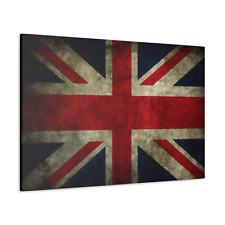 Union Jack Canvas Black And White Or Colour Wall Art Decor
