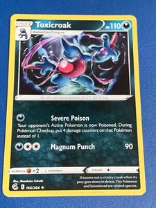 POKÉMONE. TOXICROAK 166/264 PLAYERS CARD -:- IN AS NEW MINT CONDITION. - Picture 1 of 3