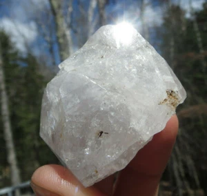 HERKIMER DIAMOND QUARTZ GORGEOUS RAINBOW LIGHT POWERFUL AMPLIFYING CRYSTAL - Picture 1 of 8